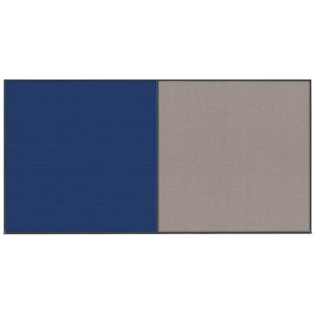 United Visual Products Enclosed Corkboard, 1 Door, 48"x36", 4" Fra UV3409-GOLD-RUBBER
